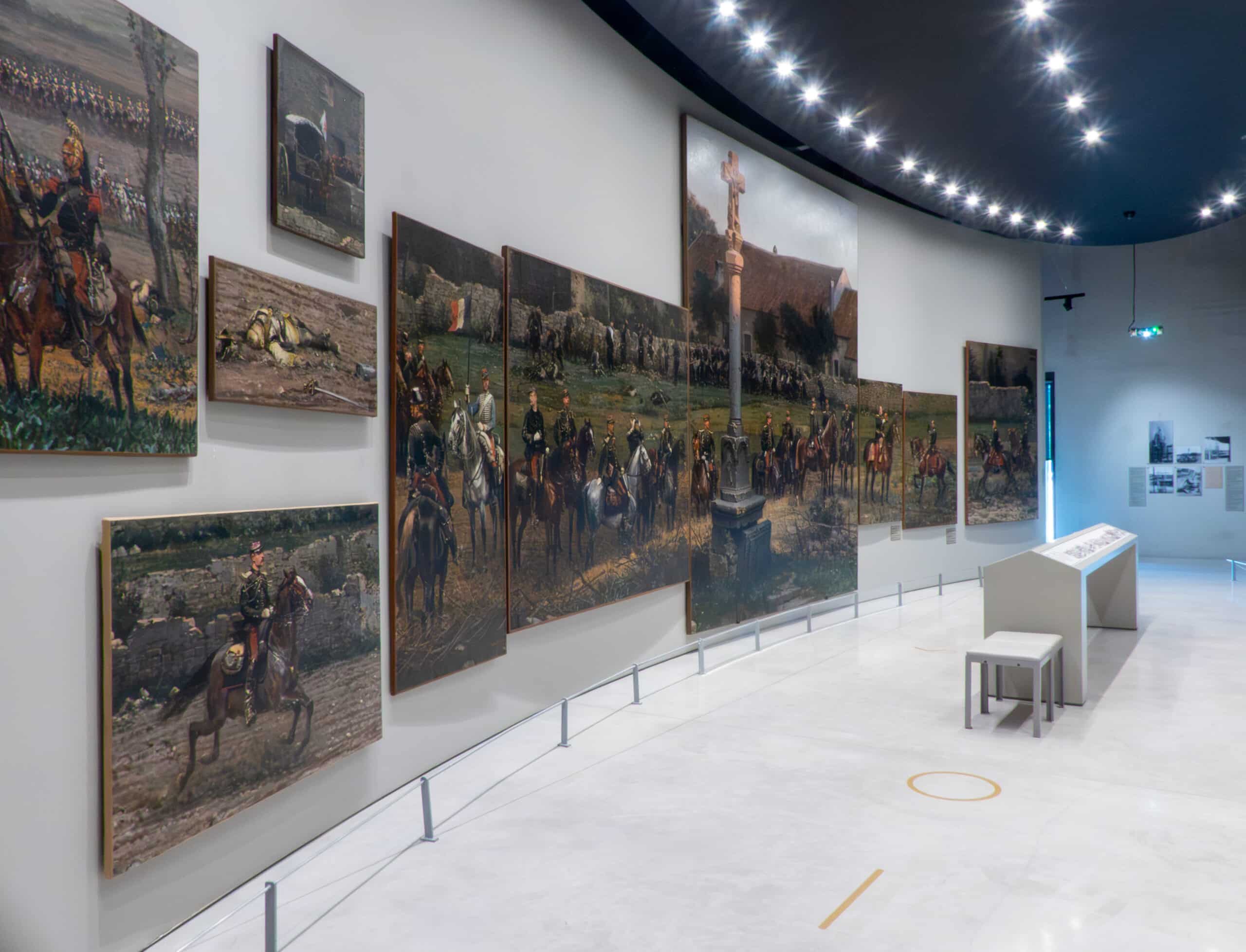 Tableaux présents dans l'exposition du Musée de la Guerre de 1870 et de l'Annexion