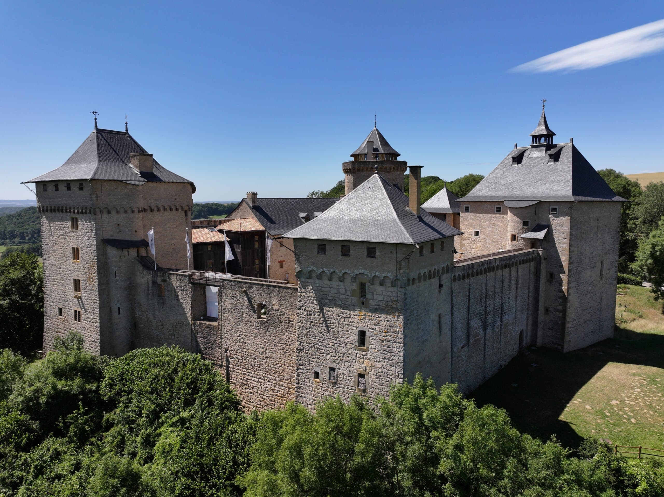 Photographie du Château de Malbrouck vu de l'extérieur