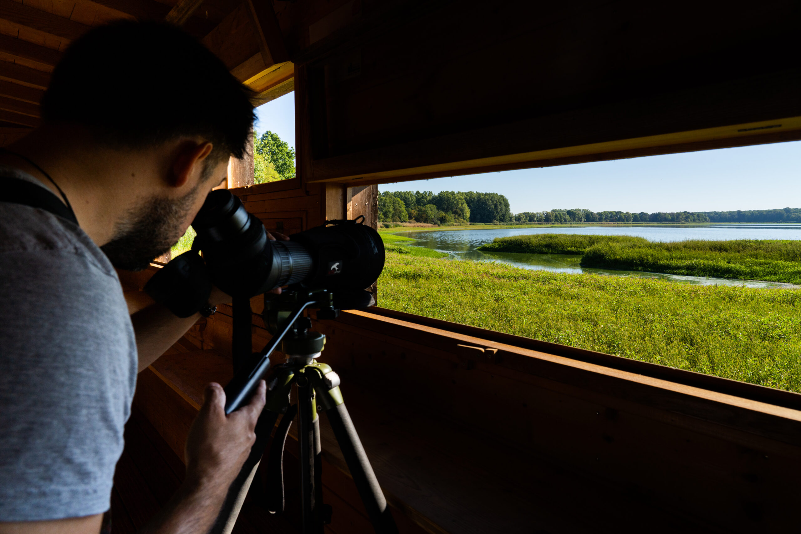 photographer at the Lindre departmental estate