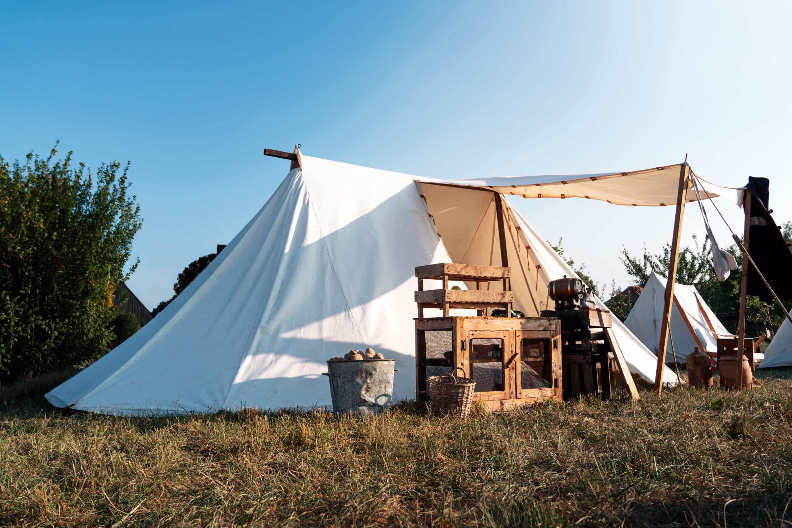 Reconstitution d'un campement au Musée de la Guerre de 1870 et de l'Annexion