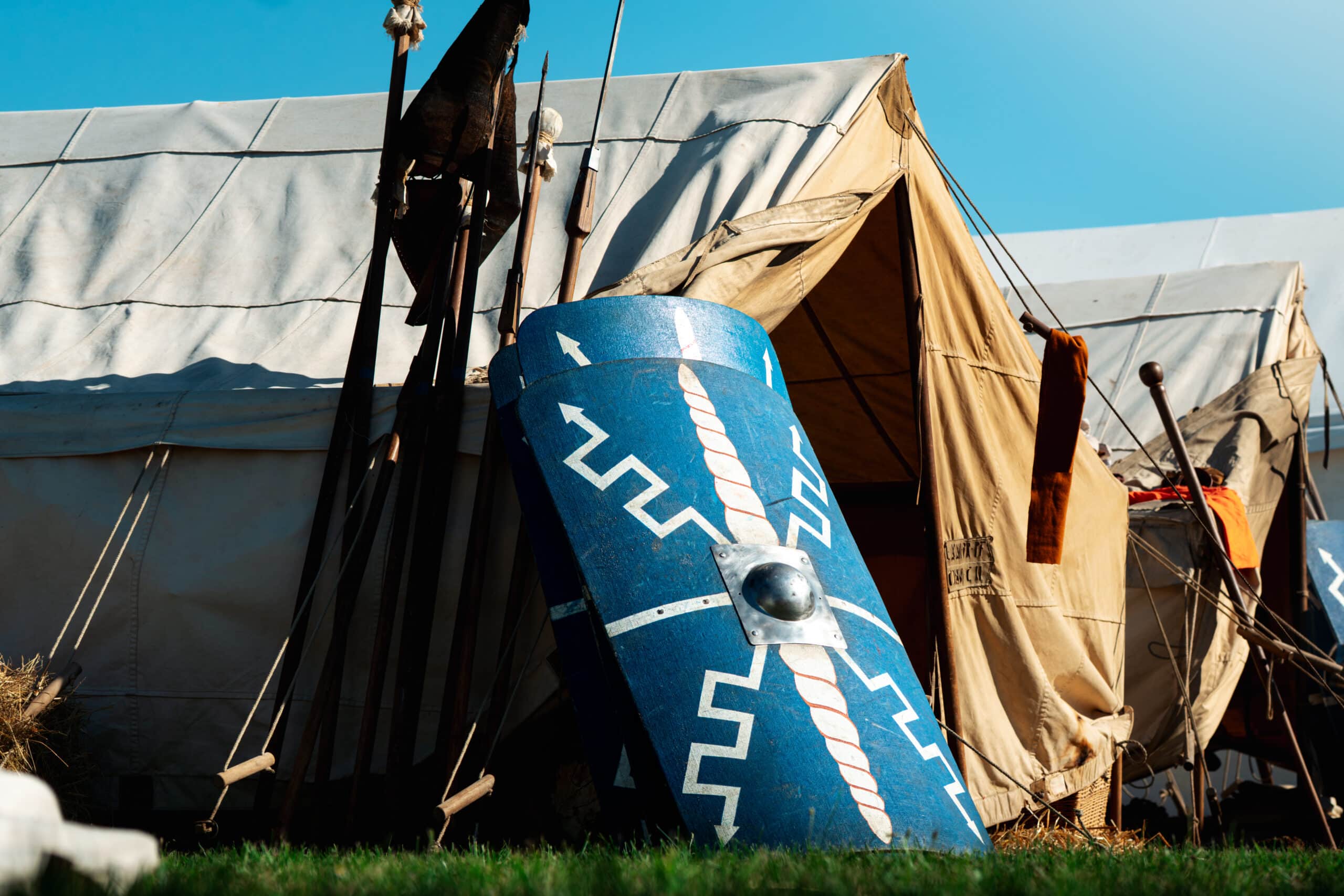 Reconstitution d'une tente romaine au Parc Archéologique Bliesbruck-Reinheim