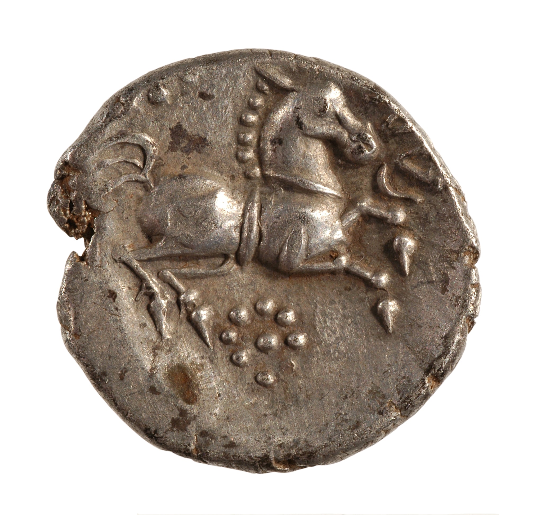 Monnaie gauloise représentant un cheval